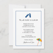 サンディビーチパームツリーズ引っ越しましたへフロリダ 案内状 (裏面)