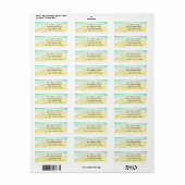 サンディビーチヒトデ我々は移動差出人住所 ラベル (フルシート)