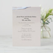 サンディビーチフォトウェディングレセプションオンリー招待状 招待状 (スタンド正面)