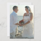 サンディビーチフォトウェディングレセプションオンリー招待状 招待状 (裏面)