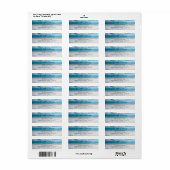 サンディビーチ卒業差出人住所 ラベル (フルシート)