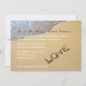 サンディビーチ挙式後パーティー招待状 招待状 (正面)