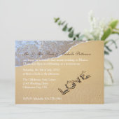 サンディビーチ挙式後パーティー招待状 招待状 (スタンド正面)