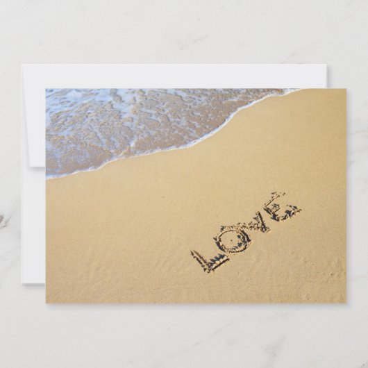 サンディビーチ挙式後パーティー招待状 招待状 (裏面)