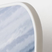 サンディビーチ海波曇り空抽象芸術 ピックルボールラケット (左詳細)