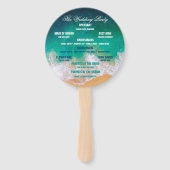 サンディビーチ海結婚ウェーブ ハンドファン (裏面)