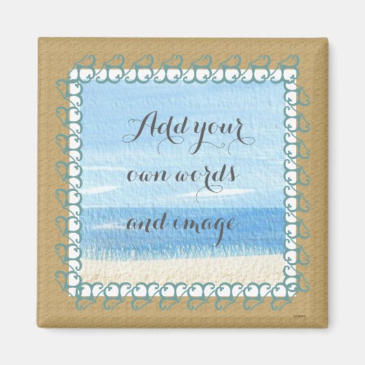 サンディビーチ独自の磁石を作成 マグネット (正面)