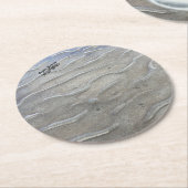 サンディビーチ紙コースター ラウンドペーパーコースター (アングル)