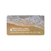 サンディビーチ結婚式 ラベル (正面)