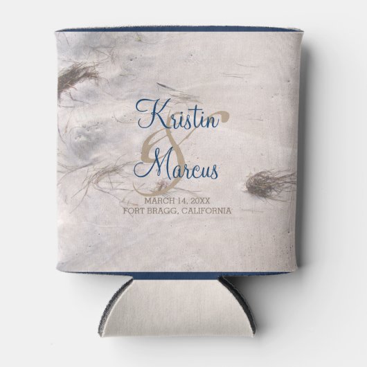 サンディビーチ結婚式 缶クーラー (正面)