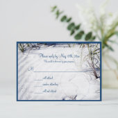 サンディビーチ結婚式RSVP 出欠カード (スタンド正面)