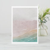 サンディビーチ葬儀フォトお祝いオブ・ライフ 招待状 (スタンド正面)