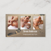 サンディビーチ足リフレクソロジーあなたの写真 名刺 (正面)