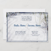 サンディビーチ ウェディング招待状 更新版2 招待状 (正面)