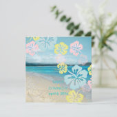 サンディビーチ/ハイビスカスの結婚式 招待状 (スタンド正面)