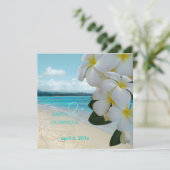 サンディビーチ/プルメリアの行き先婚 招待状 (スタンド正面)