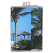 サンディビーチ(ヤシの木と海ビュー) フラスク (裏面)
