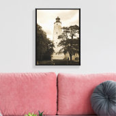 サンディフックライトハウス キャンバスプリント (インサイチュ (リビング))