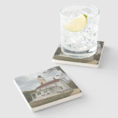 サンディフックライトハウス ストーンコースター (横)