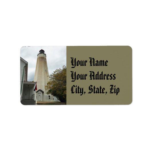 サンディフックライトハウス ラベル (正面)