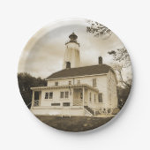 サンディフック灯台 ペーパープレート (正面)