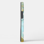 サンディブラウン海ブルーマーブルフロードアート Case-Mate iPhoneケース (裏面 / 右)