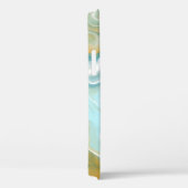 サンディブラウン海ブルーマーブルフロードアート Case-Mate iPhoneケース (裏面 / 右)