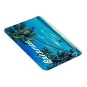 サンディホワイトビーチとトロピカルパームズバハマ マグネット (右側)