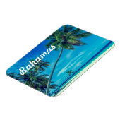 サンディホワイトビーチとトロピカルパームズバハマ マグネット (左側)