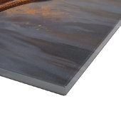 サンディポーズオーストラリア牛の犬オンビーチサンセット カッティングボード (角)