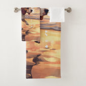サンディポーズビーグルドグオンビーチサンセット バスタオルセット (インサイチュ)