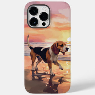 サンディポーズビーグルドグオンビーチサンセット Case-Mate iPhone 14 PRO MAXケース
