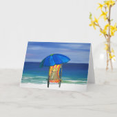 サンディポーズビーチドッグ カード (黄色い花)