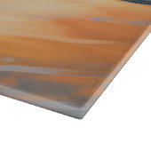 サンディポーズブラッドハウンドグオンビーチサンセット カッティングボード (角)