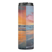 サンディポーズブラッドハウンドグオンビーチサンセット タンブラー (裏面)