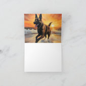 サンディポーズベルギーマリノワドグオンサンセットビーチ カード (内部)