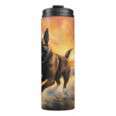 サンディポーズベルギーマリノワドグオンサンセットビーチ タンブラー (正面)