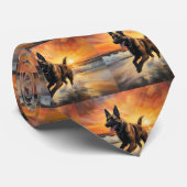 サンディポーズベルギーマリノワドグオンサンセットビーチ ネクタイ (ロール)