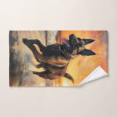 サンディポーズベルギーマリノワドグオンサンセットビーチ バスタオルセット (ハンドタオル)