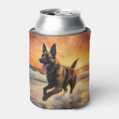 サンディポーズベルギーマリノワドグオンサンセットビーチ 缶クーラー (缶正面)