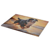 サンディポーズベルネーズマウンテンドグオンビーチサンセット カッティングボード (角)