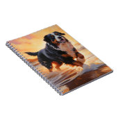 サンディポーズベルネーズマウンテンドグオンビーチサンセット ノートブック (右側)