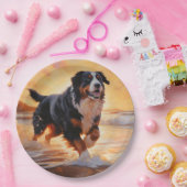 サンディポーズベルネーズマウンテンドグオンビーチサンセット ペーパープレート (パーティー)