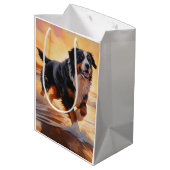 サンディポーズベルネーズマウンテンドグオンビーチサンセット ミディアムペーパーバッグ (裏面アングル)