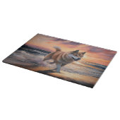 サンディポーズ秋田ドッグオンビーチサンセット カッティングボード (角)
