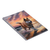 サンディポーズ秋田ドッグオンビーチサンセット ノートブック (右側)