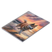 サンディポーズ秋田ドッグオンビーチサンセット ノートブック (左側)