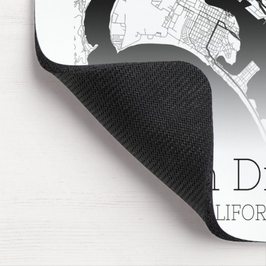 サンディモダンエゴシティの地図 マウスパッド (コーナー)