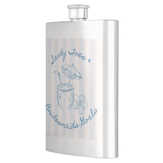 サンディートゥ&ブライズメイドゴールズ コーストル バチェロレッテ フラスク (左)