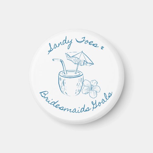 サンディートゥ & ブライズメイド ゴールズ コースト バチェロレッテ マグネット (正面)